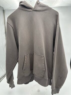 Zara Men's Hooded Pullover Sweater - Taupe Gray